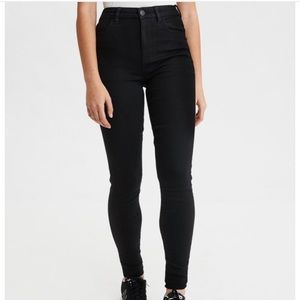 NWT American Eagle Black Hi-Rise Curvy Jegging